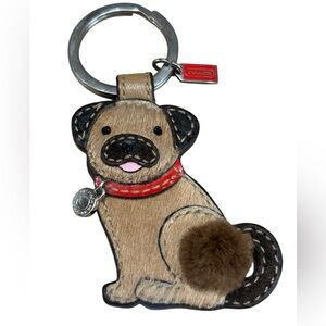 Coach Pug Key Fob